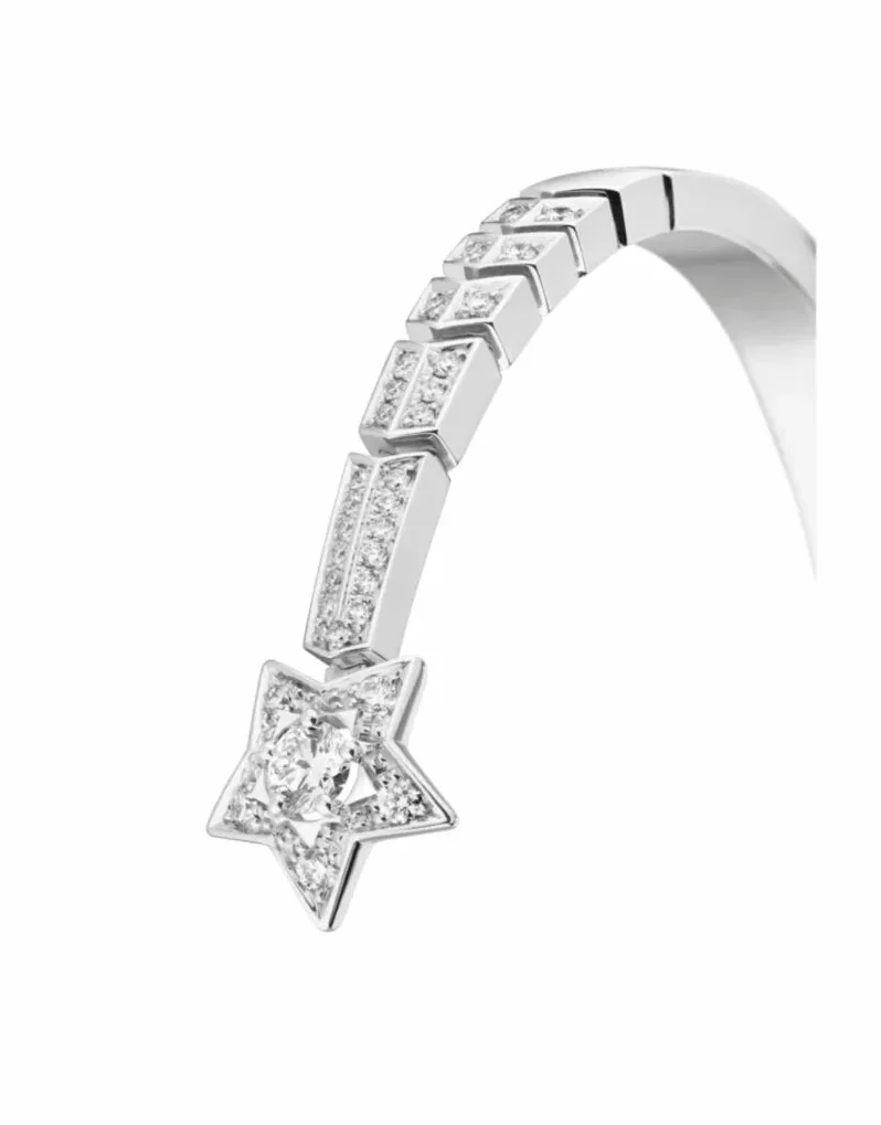 Chanel Comète Chevron Bracelet White Gold Chanel Comète Chevron Bracelet White Gold