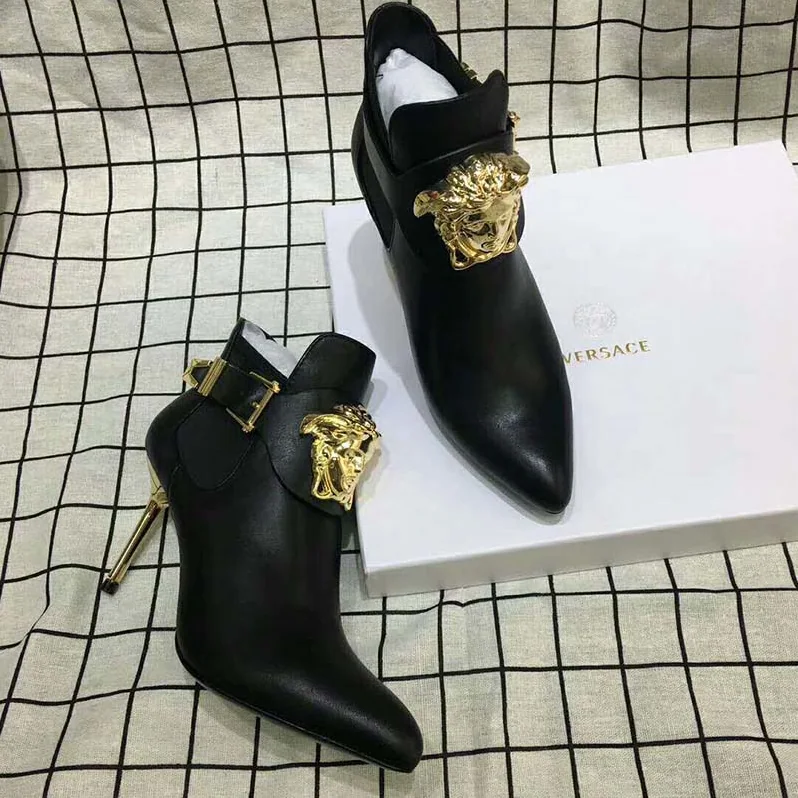 Versace Shoes Palazzo High heel Booties-95mm for Women