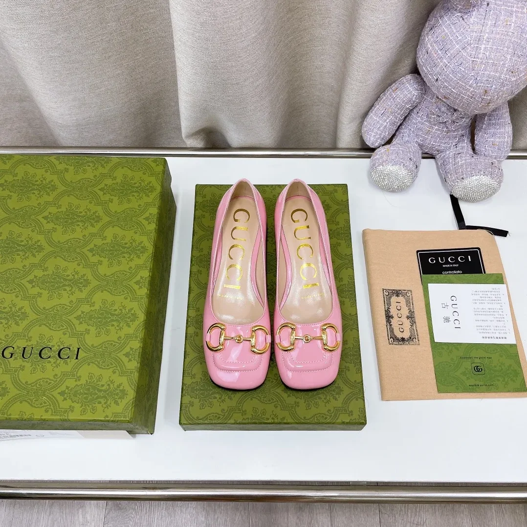 Gucci Ballet Flat With Horsebit Light Pink for Women