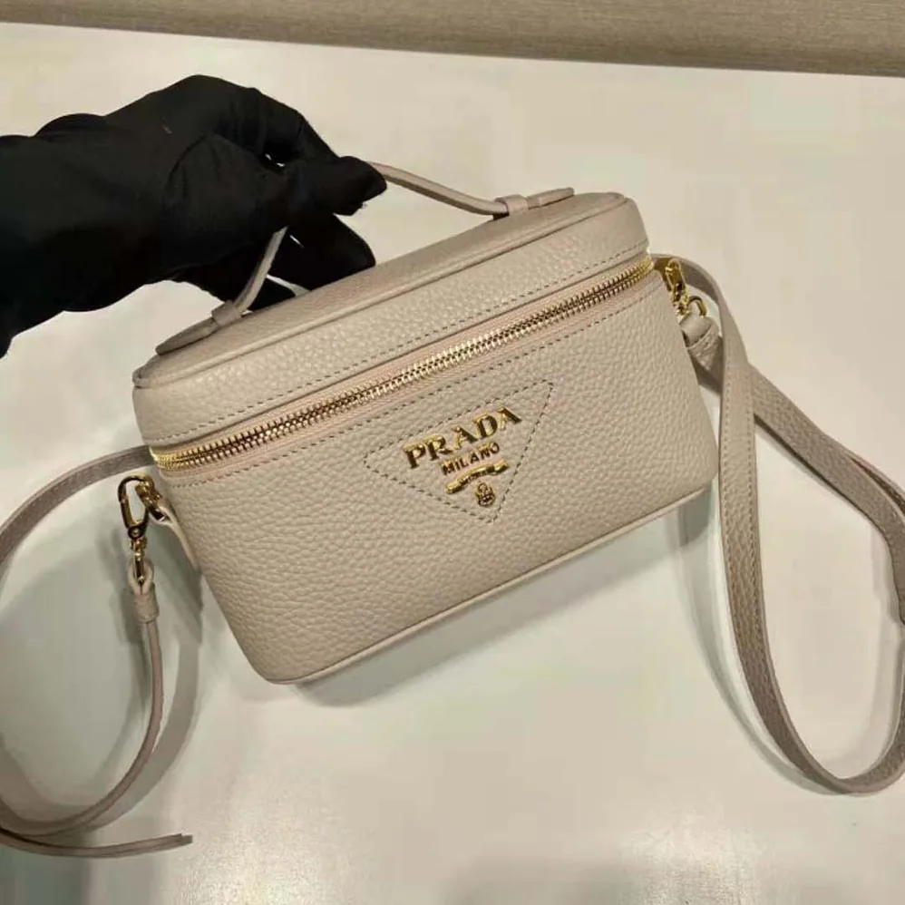 Prada Leather Mini-Bag for Women in Sandy Prada Leather Mini-Bag for Women in Sandy