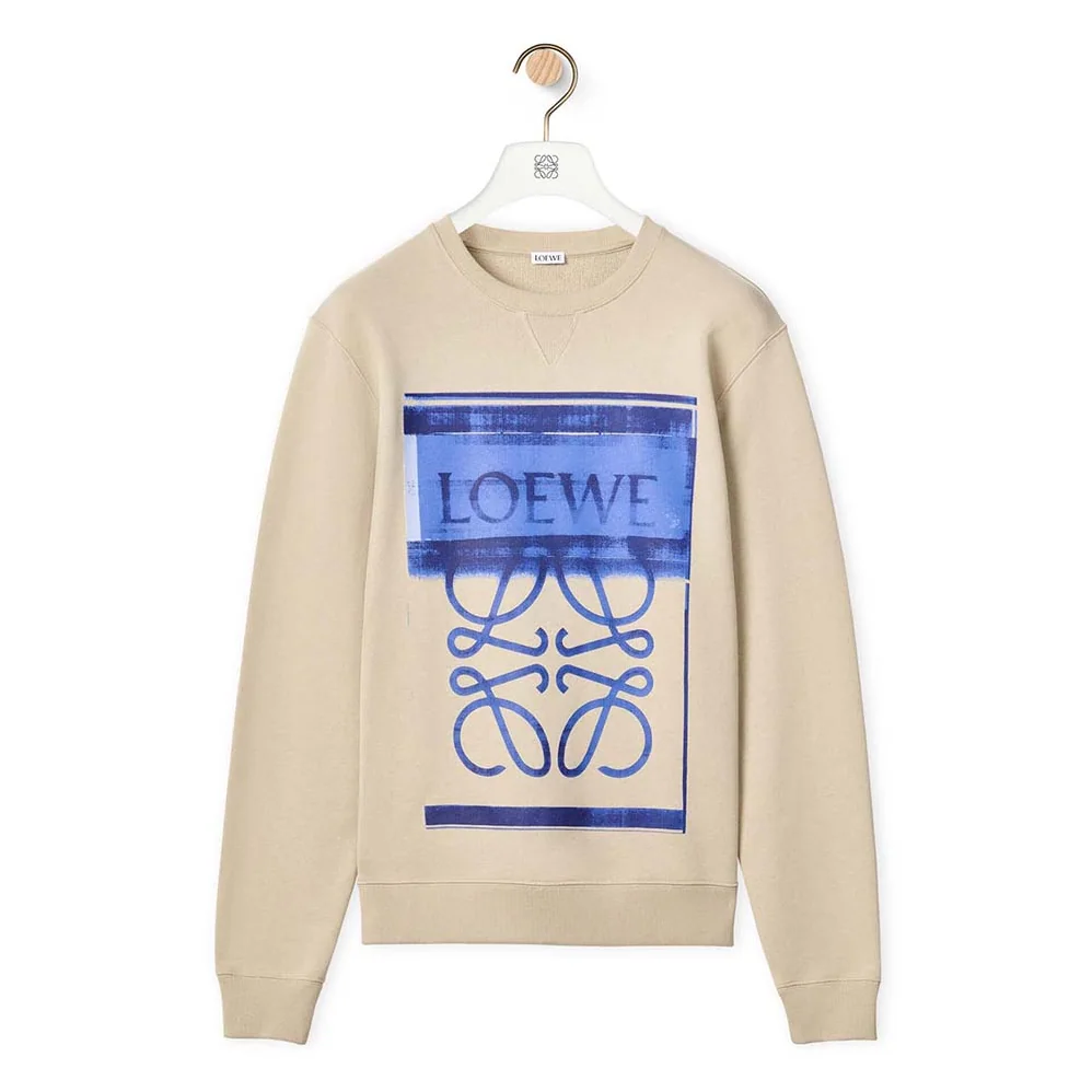 Loewe Photocopy Anagram Sweatshirt in Cotton for Men in Blue