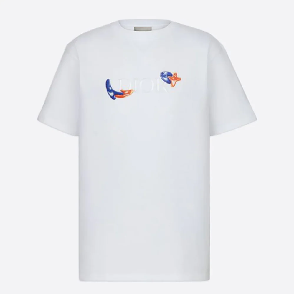 Dior Oversized Dior and Kenny Scharf T for Women in shirt White Cotton Jersey Dior Oversized Dior and Kenny Scharf T for Women in shirt White Cotton Jersey