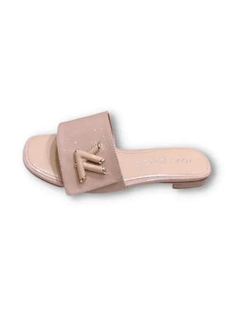 Louis Vuitton Shake Flat Mule Beige Louis Vuitton Shake Flat Mule Beige