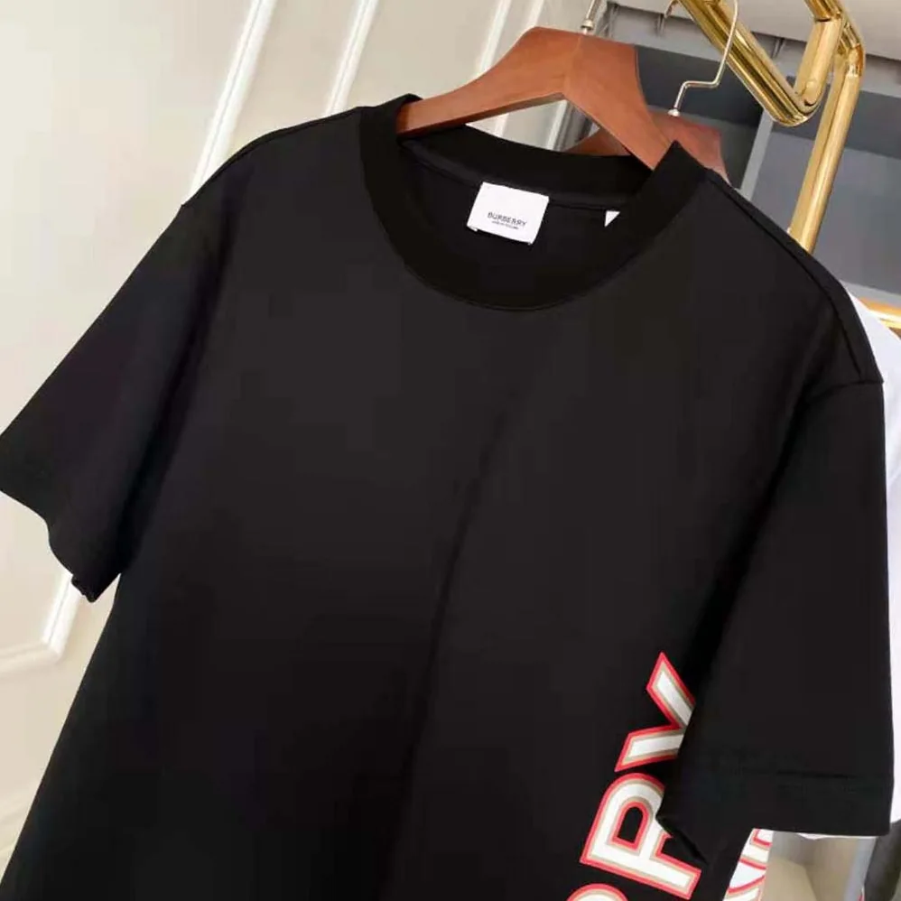 Burberry Logo Print Cotton Oversized T for Men in shirt