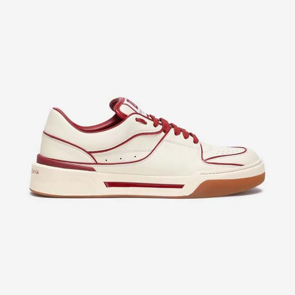 Dolce Gabbana D&G Calfskin Nappa New Roma Sneakers for Unisex in Red Dolce Gabbana D&G Calfskin Nappa New Roma Sneakers for Unisex in Red