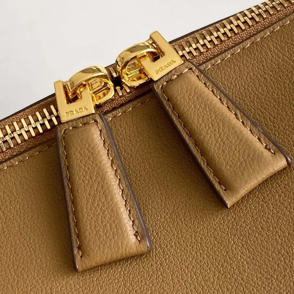 Prada Darling Medium Leather Shoulder Bag for Women in Brown Prada Darling Medium Leather Shoulder Bag for Women in Brown