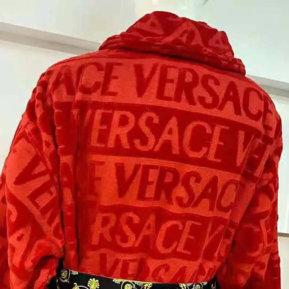 Versace I Baroque Bathrobe for Women in Red Versace I Baroque Bathrobe for Women in Red