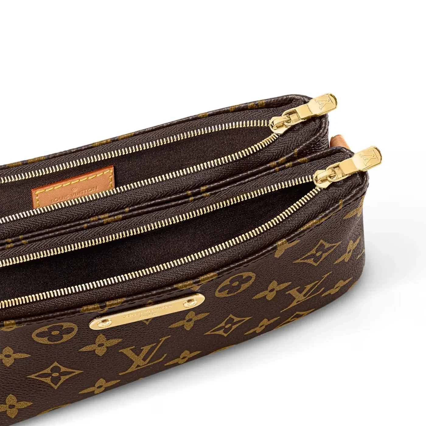 Louis Vuitton Pochette Liv Shoulder Bag / Brown Monogram Canvas Gold Hardware