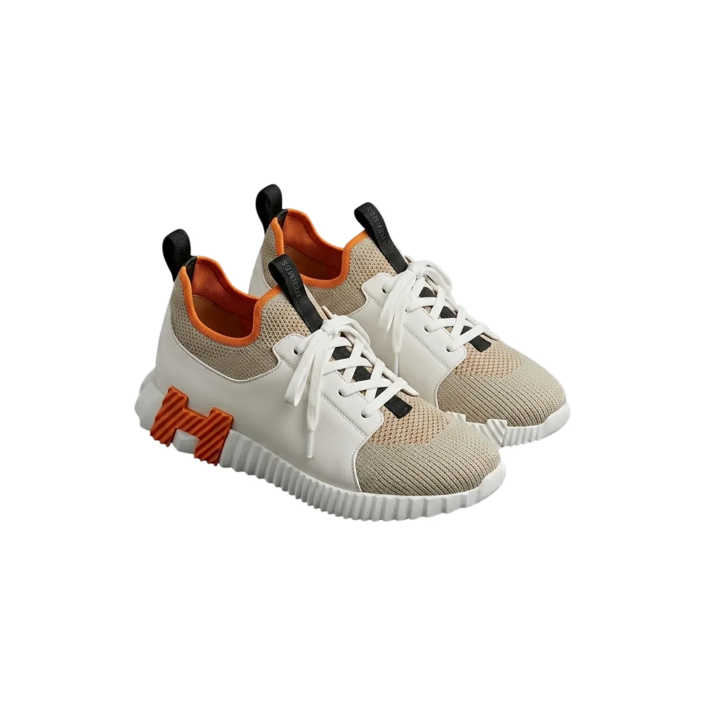 Hermes Depart Sneakers White in Light Grey Hermes Depart Sneakers White in Light Grey
