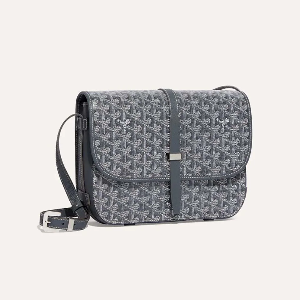 Goyard Belvedere MM Bag for Unisex in Gray