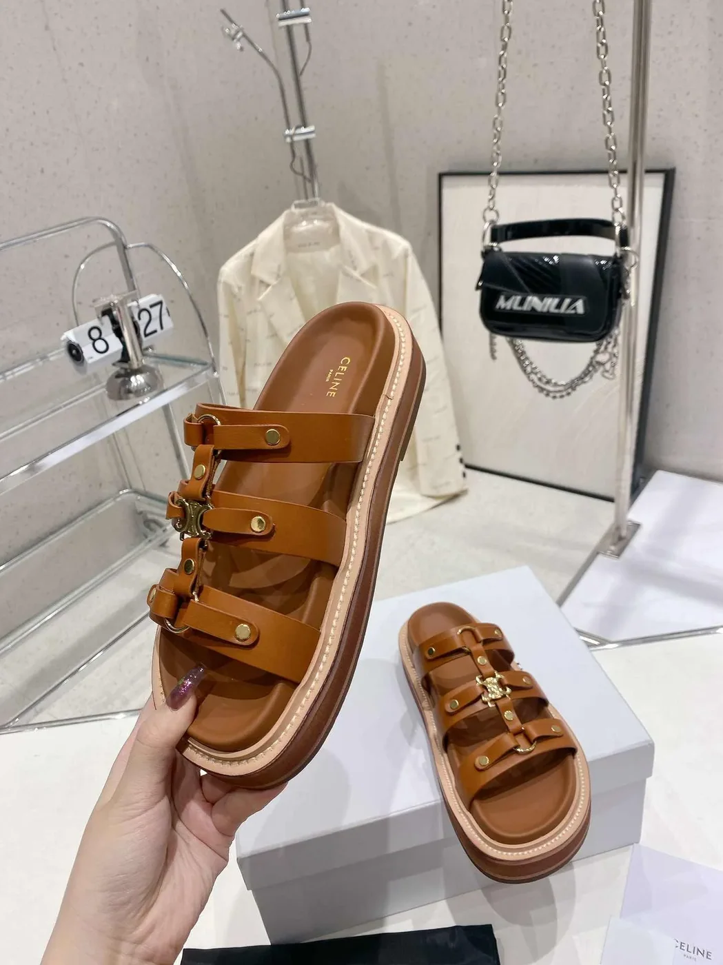 Celine Slides Tippi Black .38NO Celine Slides Tippi Black .38NO
