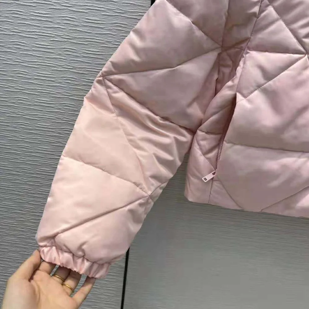 Prada Re-Nylon Gabardine Cropped Down Jacket for Women