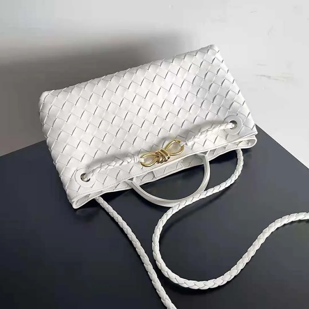 Bottega Veneta Small East/West Andiamo for Women in White