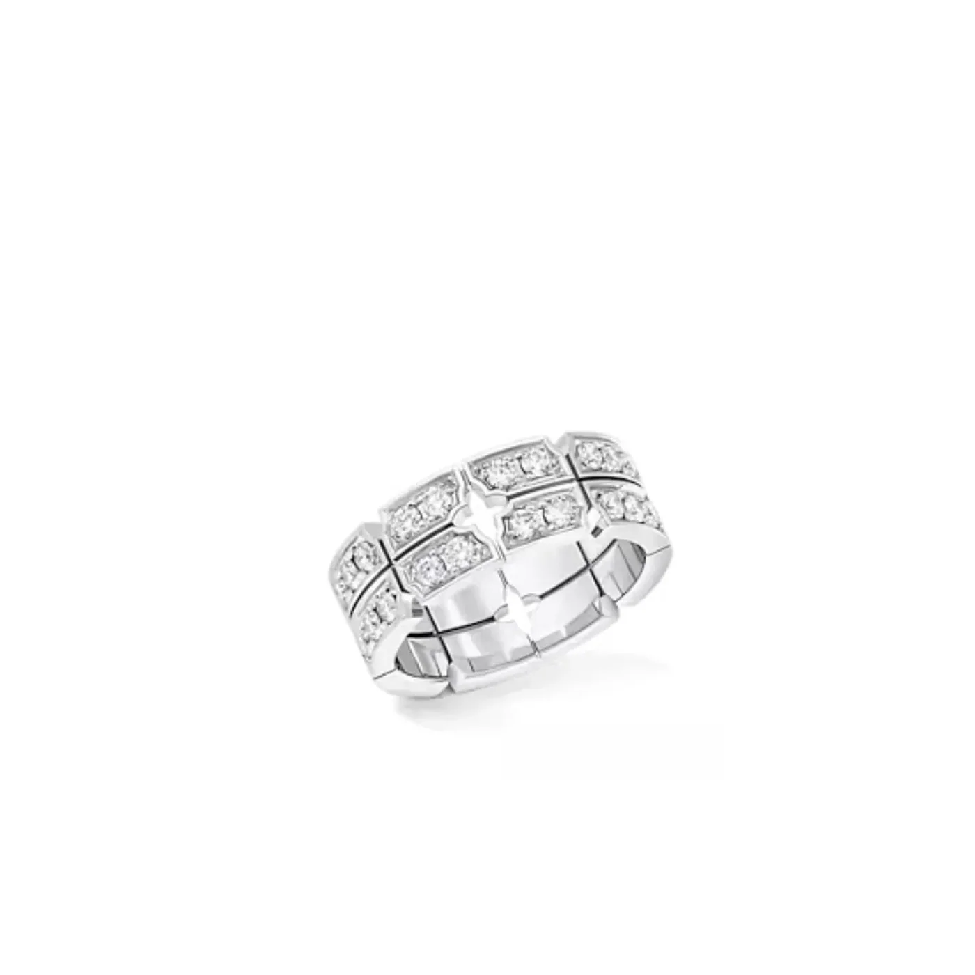 Louis Vuitton Tumbler Ring Silver-Toned - Q0L10B Louis Vuitton Tumbler Ring Silver-Toned - Q0L10B