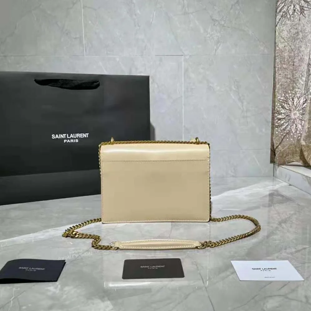 Saint Laurent YSL Sunset Medium in Grained Leather for Women Saint Laurent YSL Sunset Medium in Grained Leather for Women