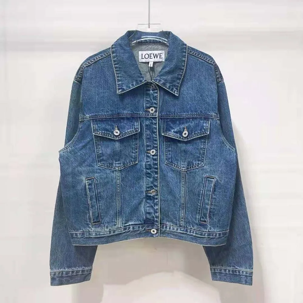 Loewe Anagram Jacket in Denim for Women Loewe Anagram Jacket in Denim for Women