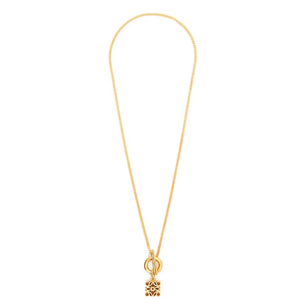 Loewe Anagram Pendant in Sterling Silver for Women