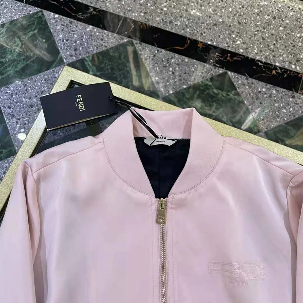 Fendi Jumpsuit Pink Satin Sweatshirt and Pants for Women Fendi Jumpsuit Pink Satin Sweatshirt and Pants for Women