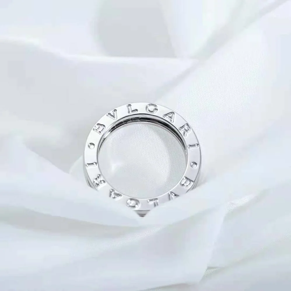 Bvlgari B.Zero1 One-Band Ring in 18 KT White Gold for Women