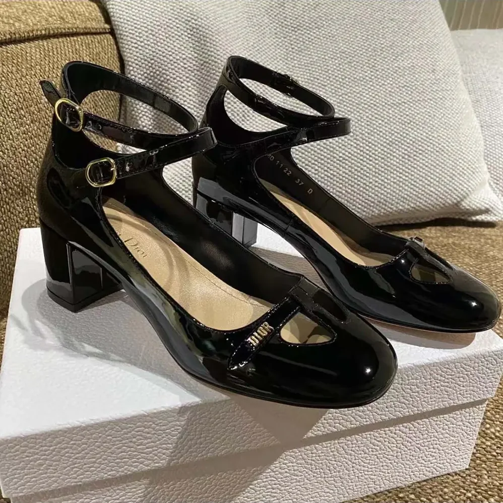 Dior Aime Dior Pump Black Patent Calfskin for Women