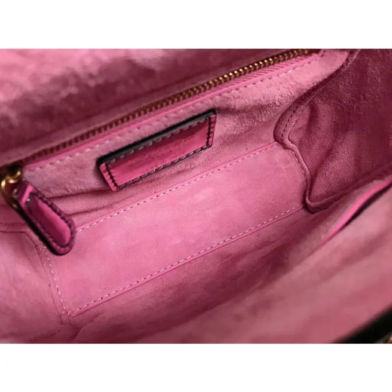 Dior Mini Lady Dior Bag with Chain Pink Metallic Calfskin Dior Mini Lady Dior Bag with Chain Pink Metallic Calfskin
