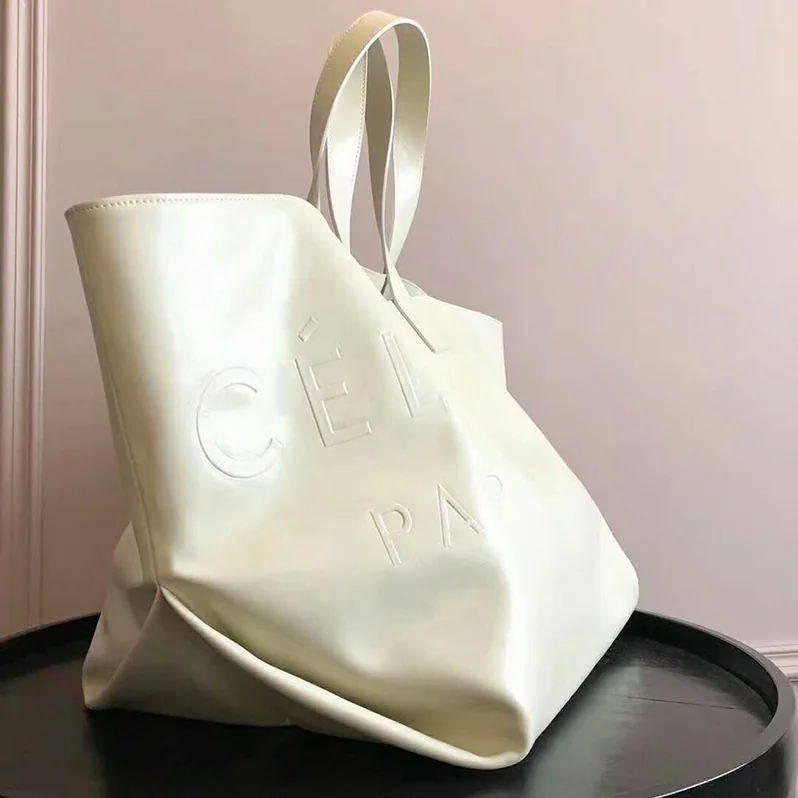 Celine Medium Made in Tote in Leather for Women in White