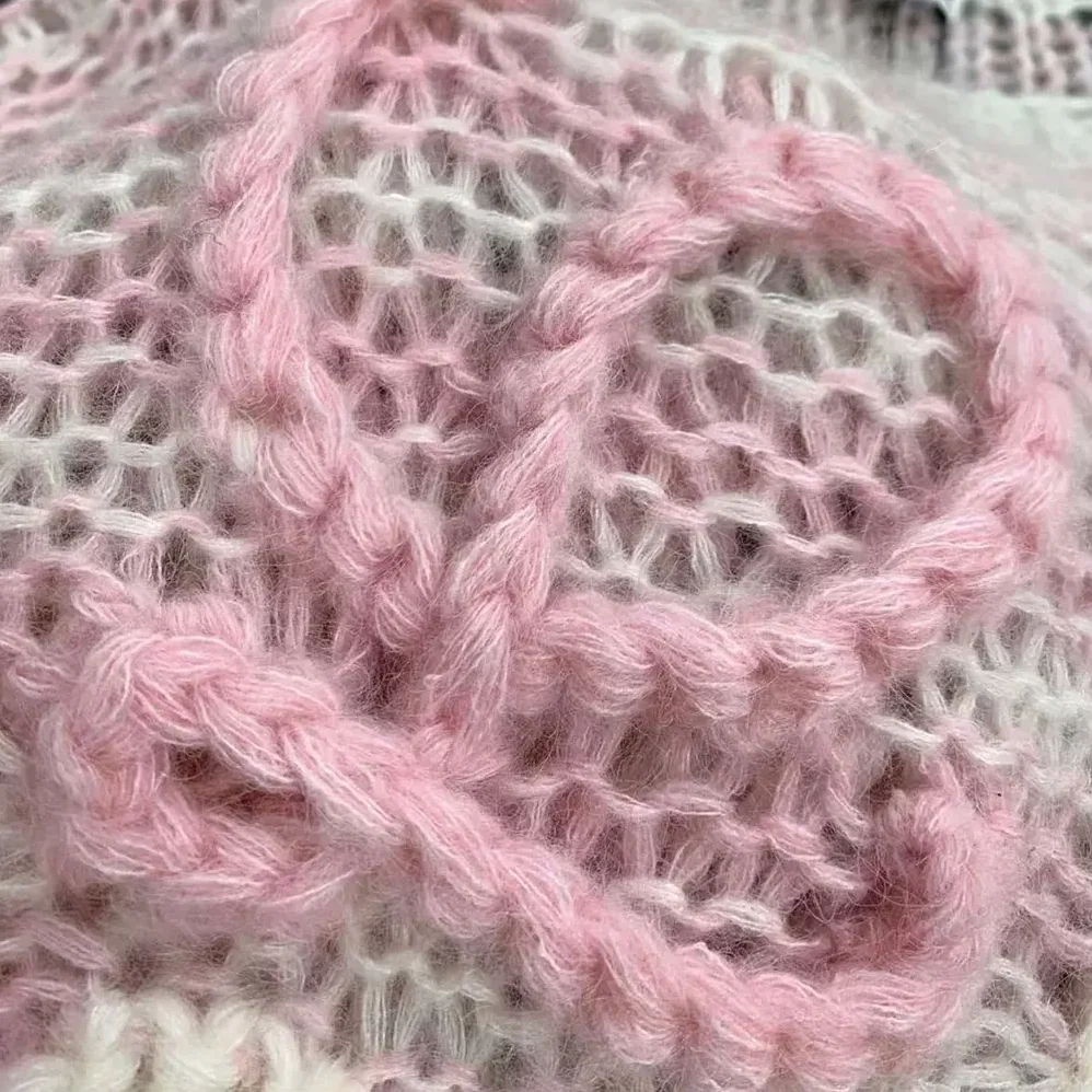 Loewe Anagram Sweater in Mohair for Women in Pink Loewe Anagram Sweater in Mohair for Women in Pink