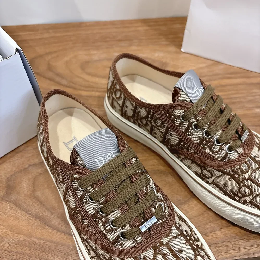 Dior Saltwind Sneaker Brown Dior Oblique Jacquard for Unisex