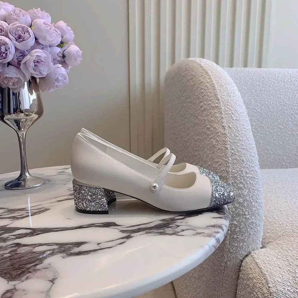 Jimmy Choo Elisa 45 Silver for Women in Latte Glitter Leather Pumps Jimmy Choo Elisa 45 Silver for Women in Latte Glitter Leather Pumps