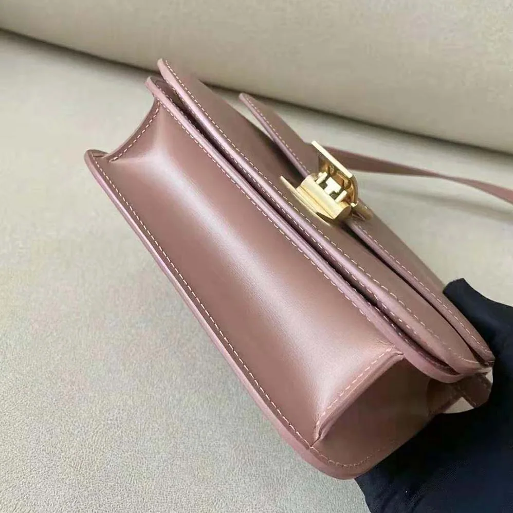 Celine Teen Classic Bag in Box Calfskin for Women in Pink Celine Teen Classic Bag in Box Calfskin for Women in Pink