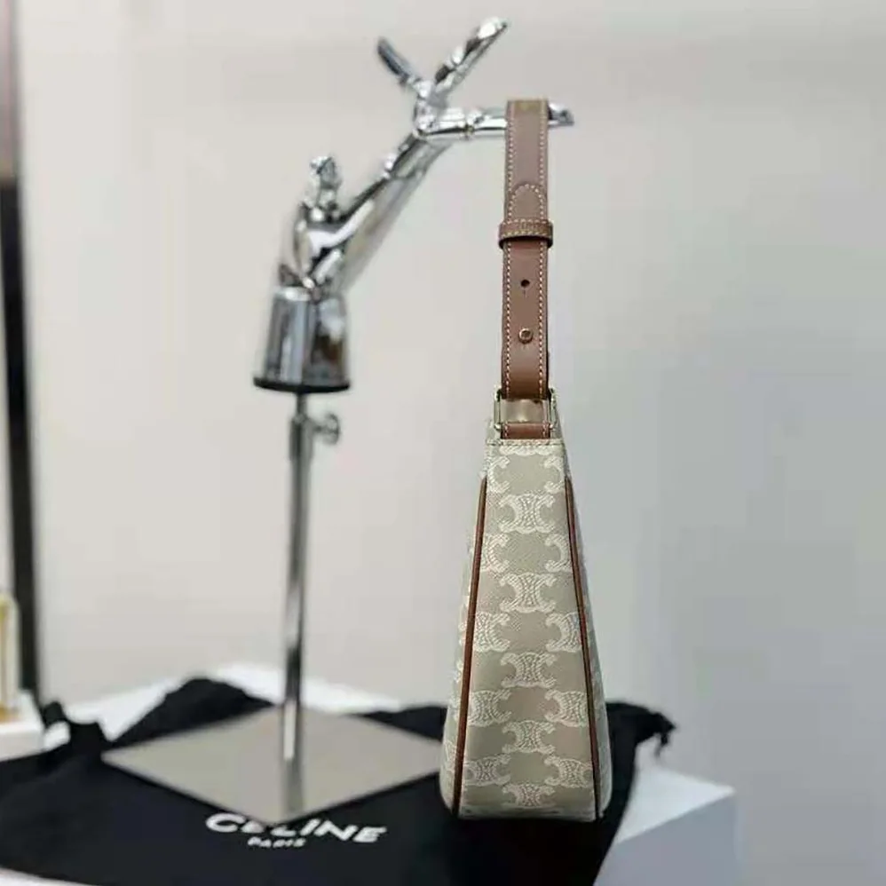 Celine Ava Bag in Triomphe Canvas and Calfskin for Women Celine Ava Bag in Triomphe Canvas and Calfskin for Women
