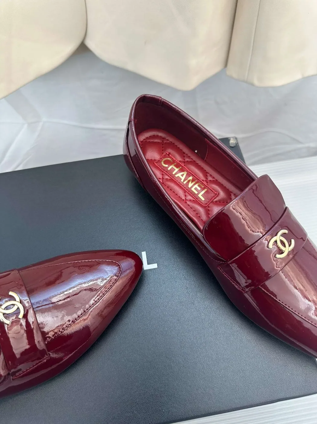 Chanel Goddess Loafers Burgundy Chanel Goddess Loafers Burgundy