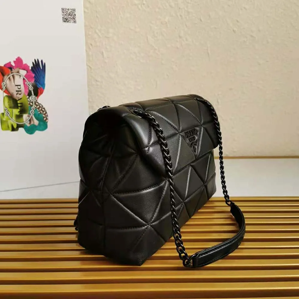 Prada Large Nappa Leather Prada Spectrum Bag for Women in Black Prada Large Nappa Leather Prada Spectrum Bag for Women in Black