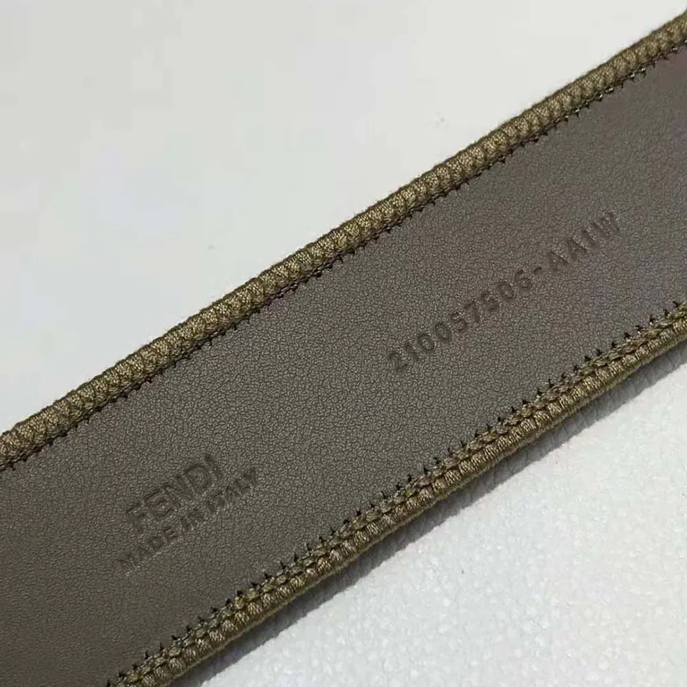 Fendi Brown Fabric Belt for Women
