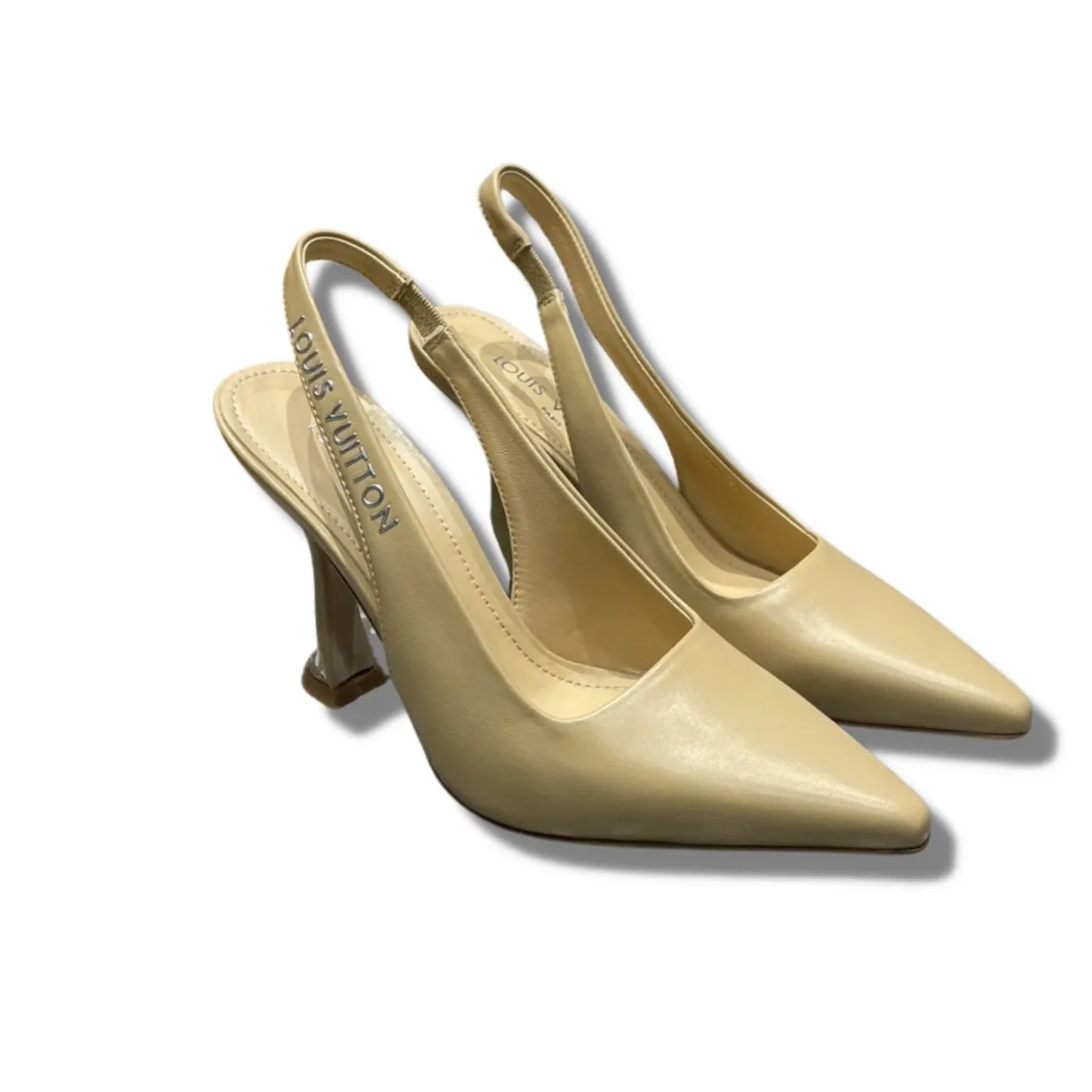 Louis Vuitton Sparkle Slingback Pump Beige