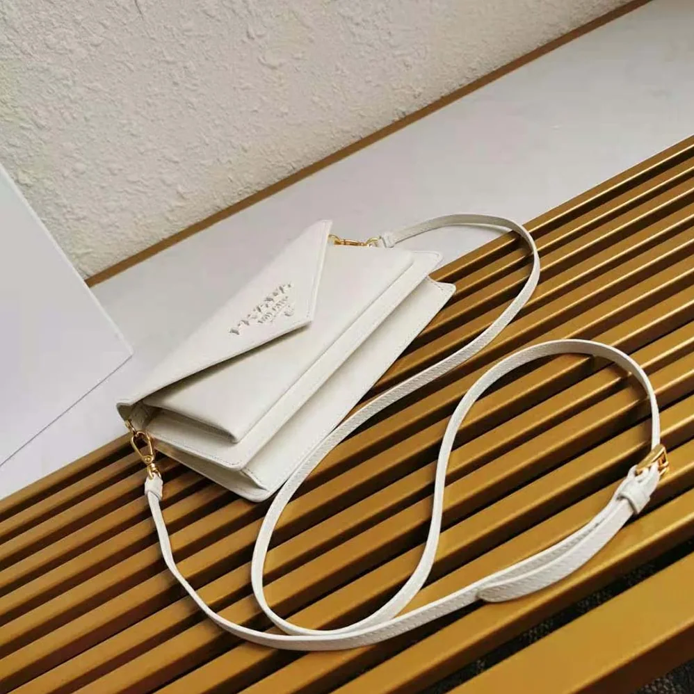 Prada Ladies Saffiano Leather Mini Bag in White Prada Ladies Saffiano Leather Mini Bag in White