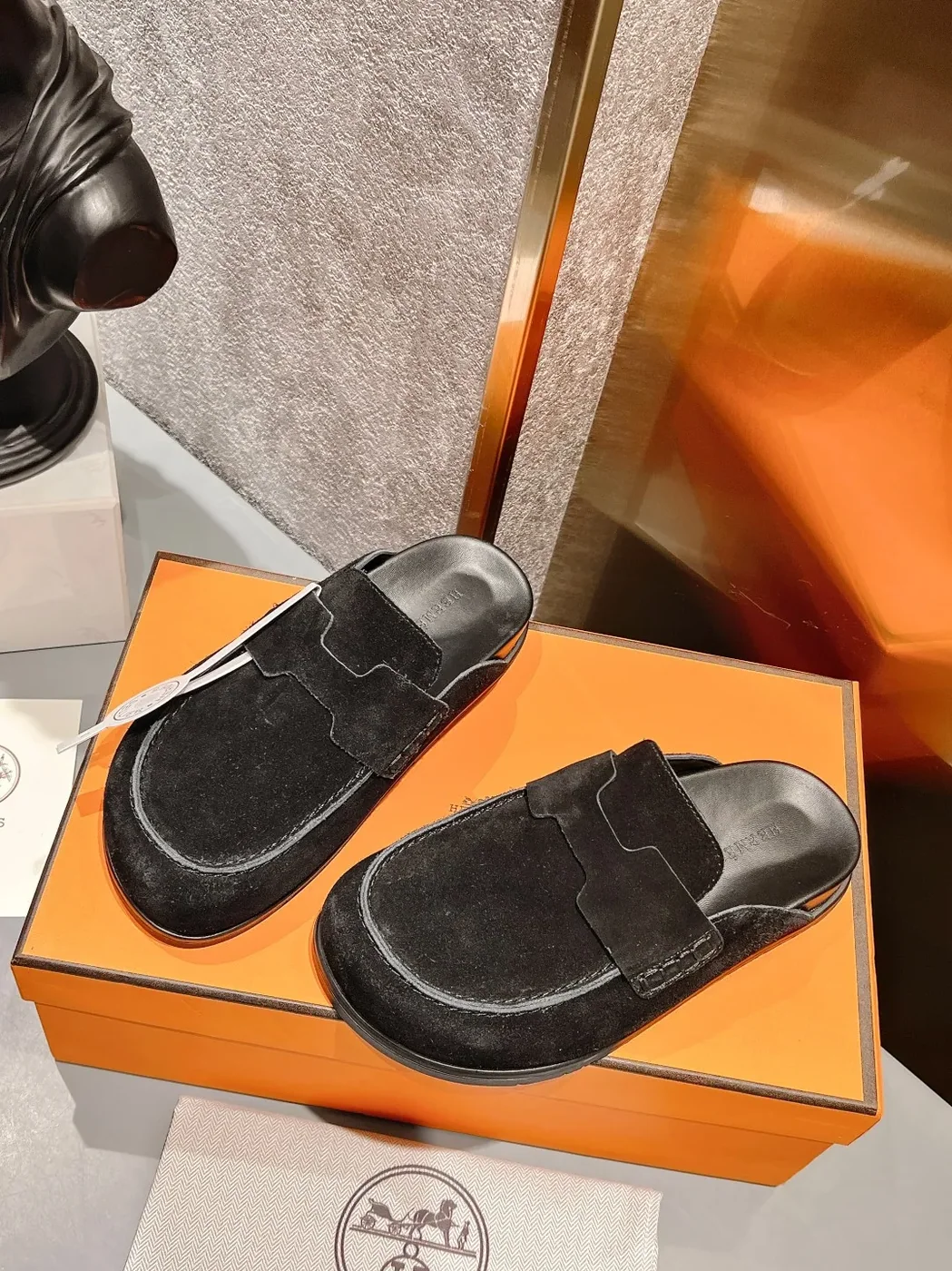 Hermes Go Mule Black Hermes Go Mule Black