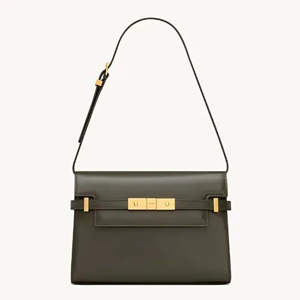 Saint Laurent YSL Manhattan Small in Box Saint Laurent for Women in Dark Green Saint Laurent YSL Manhattan Small in Box Saint Laurent for Women in Dark Green