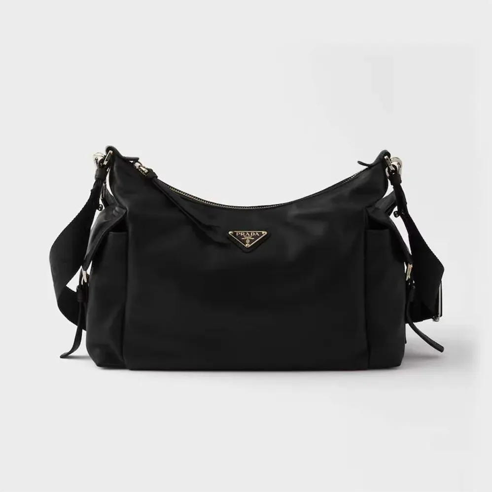 Prada Explore Large Nappa Leather Bag for Women in Black