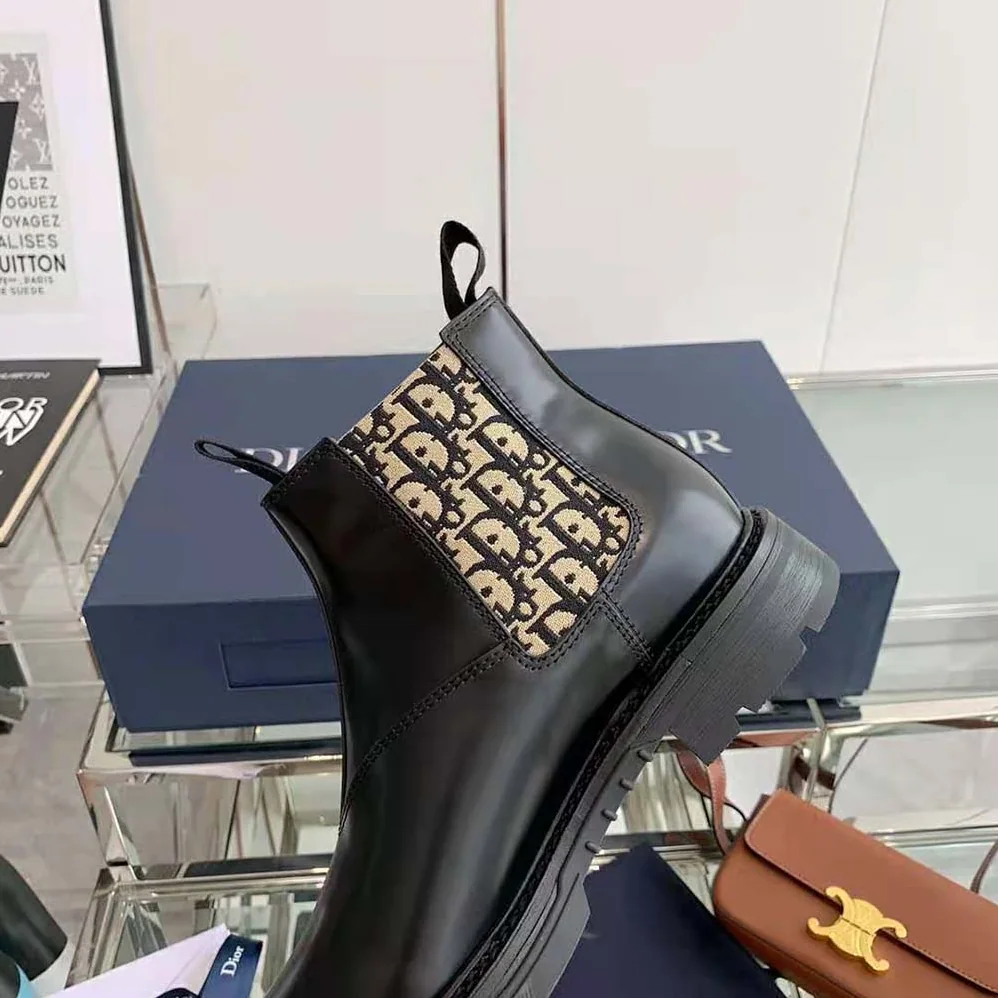 Dior Explorer II Chelsea Boot Black Polished Calfskin for Men Dior Explorer II Chelsea Boot Black Polished Calfskin for Men