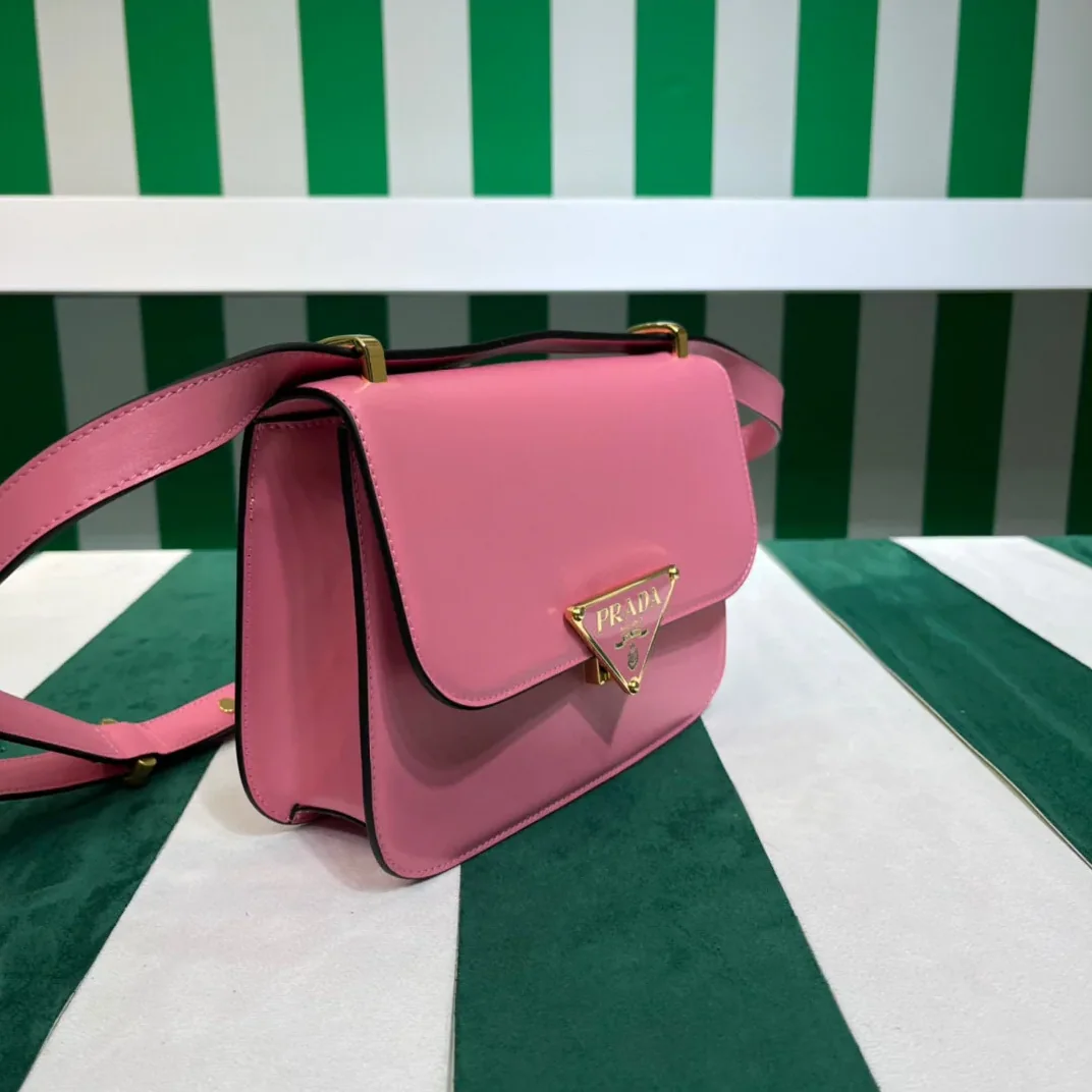 Prada Emblème Shoulder Bag In Pink / 1BD340_2A3A_F0ZCL_V_UTO