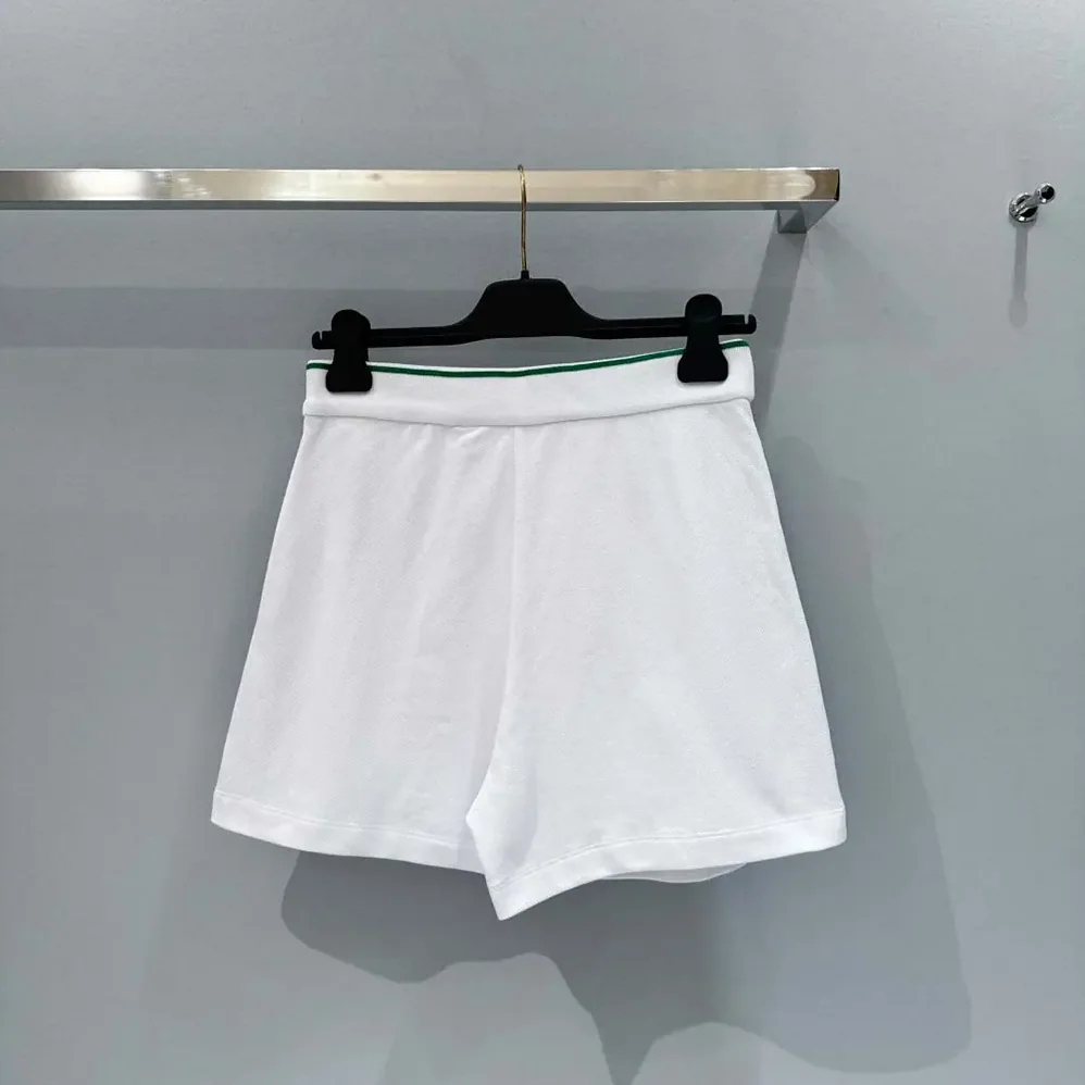 Dior Vibe Skort White Cotton Jersey with Pine Green Dior Graphique Motif for Women