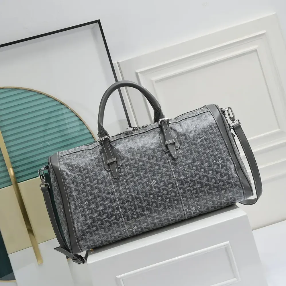 Goyard Boston 50 Bag for Unisex in Grey Goyard Boston 50 Bag for Unisex in Grey