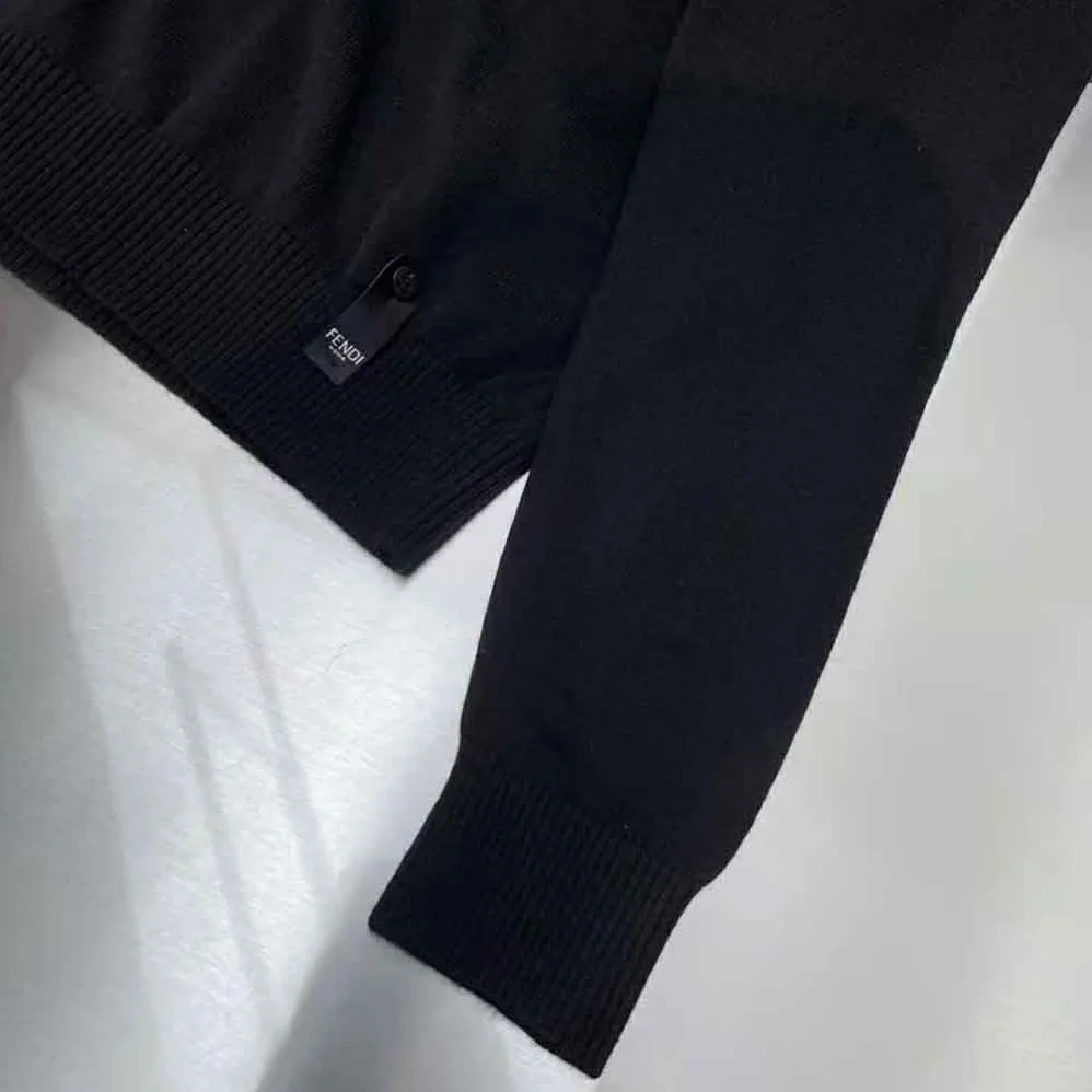 Fendi Turtleneck Black Wool Jumper for Women