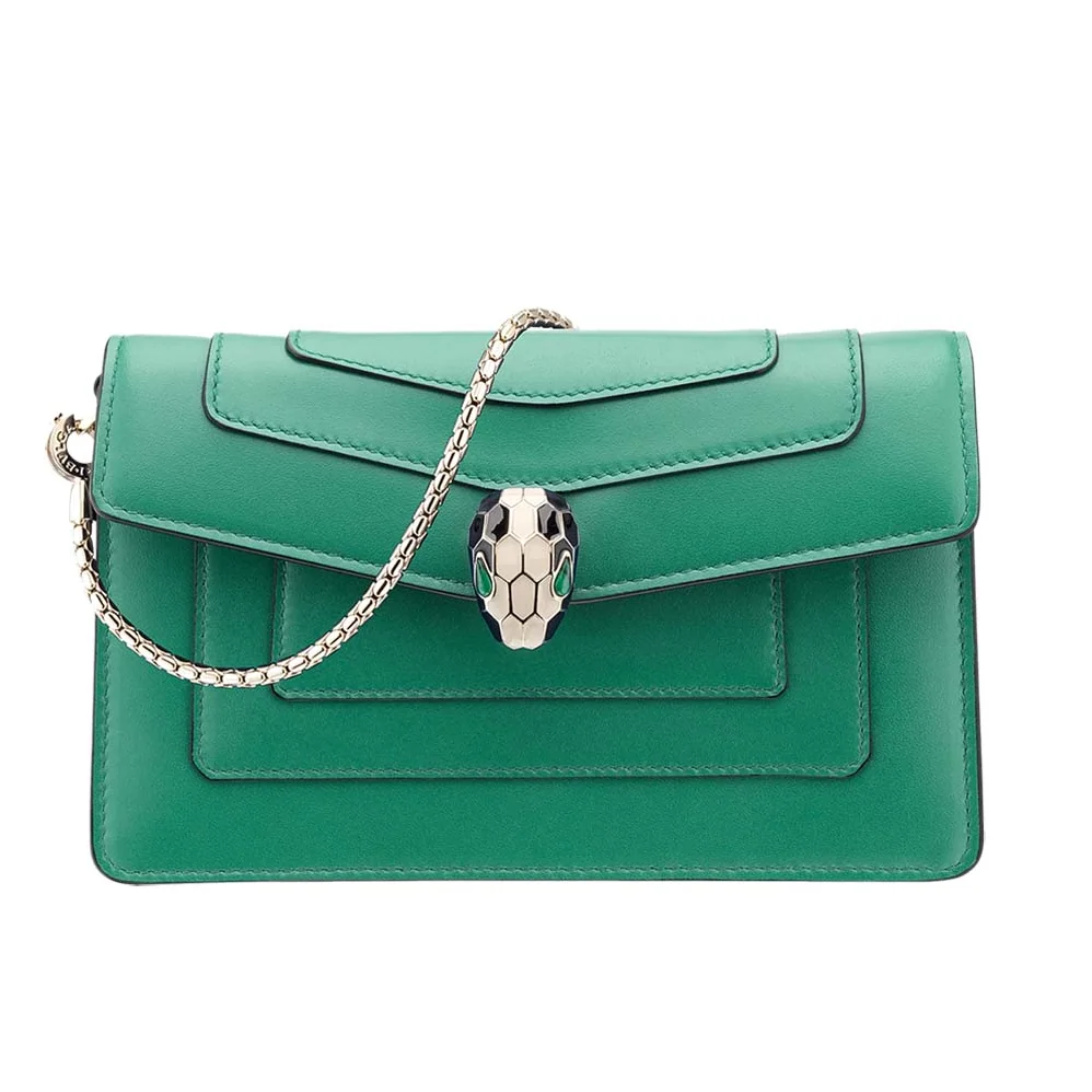 Bvlgari Serpenti Forever Mini Bag for Women in Green Bvlgari Serpenti Forever Mini Bag for Women in Green