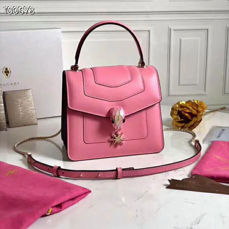 Bvlgari Serpenti Forever in Candy Quartz Calf Leather for Women in Pink