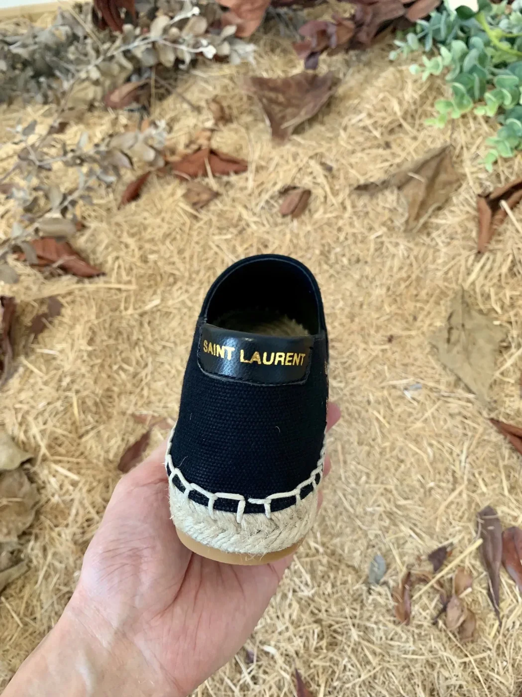 Saint Laurent Saint Laurent Embroidered Espadrilles Black YSL Saint Laurent Saint Laurent Embroidered Espadrilles Black YSL