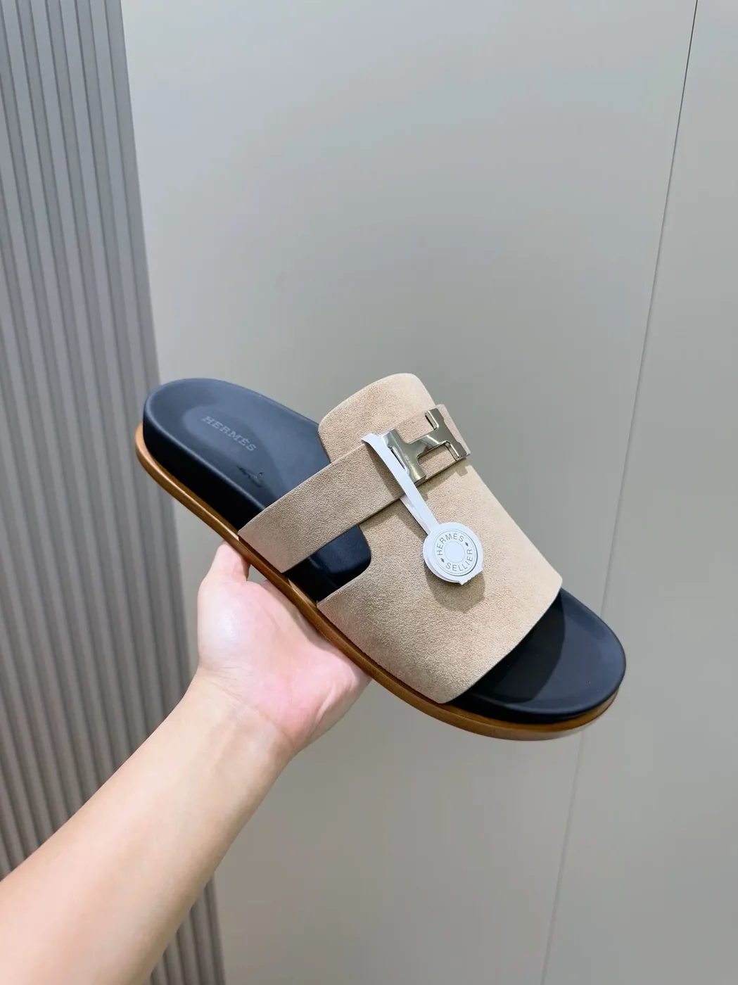 Hermes Jaures Sandals Grayish Hermes Jaures Sandals Grayish