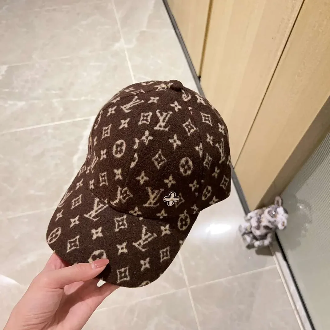 Louis Vuitton Monogram Pattern Cap Brown