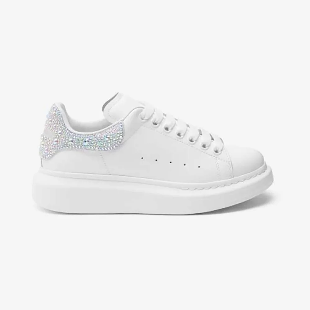 Alexander Mcqueen Oversized Sneaker in White for Women Alexander Mcqueen Oversized Sneaker in White for Women